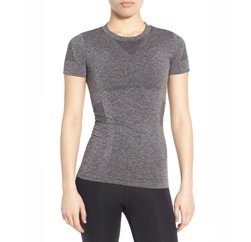 Soft Grey Women's seamless t shirt Manufacturers