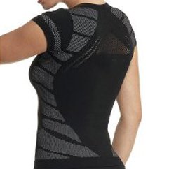 Active Gear Netted Black Tee Suppliers