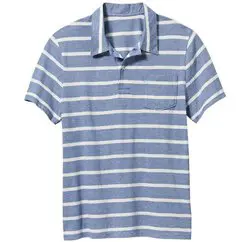 Baby Blue Striped Polo T Shirt Suppliers