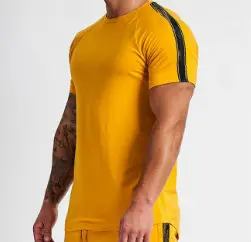 Deadly Yellow And Black Dry Fit T Shirts Manufacturer