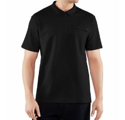 pure black long polo tshirt wholesale