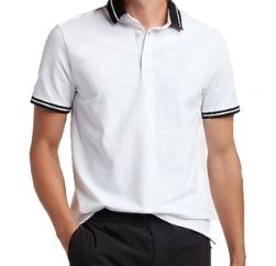 white black collar polo t-shirt wholesale