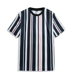 black and white vertical striped t shirt manufacturer