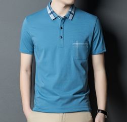 sky blue pocket t shirt manufacturer