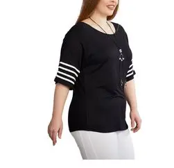 wholesale black women plus size t shirts