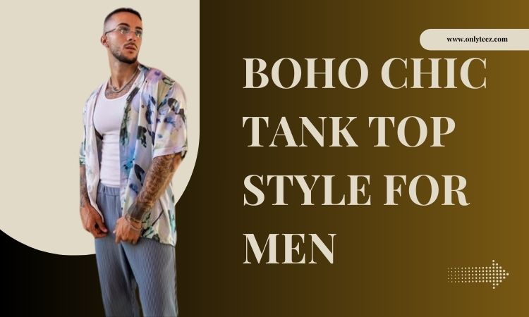 boho tank top idea for men