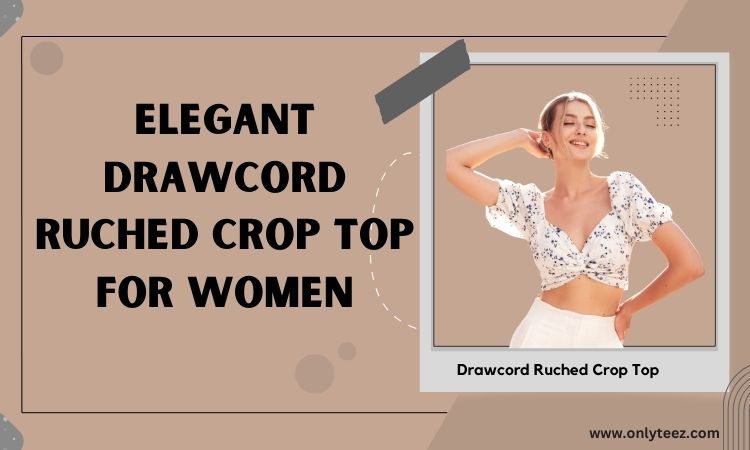 wholesale drawcord ruched crop top
